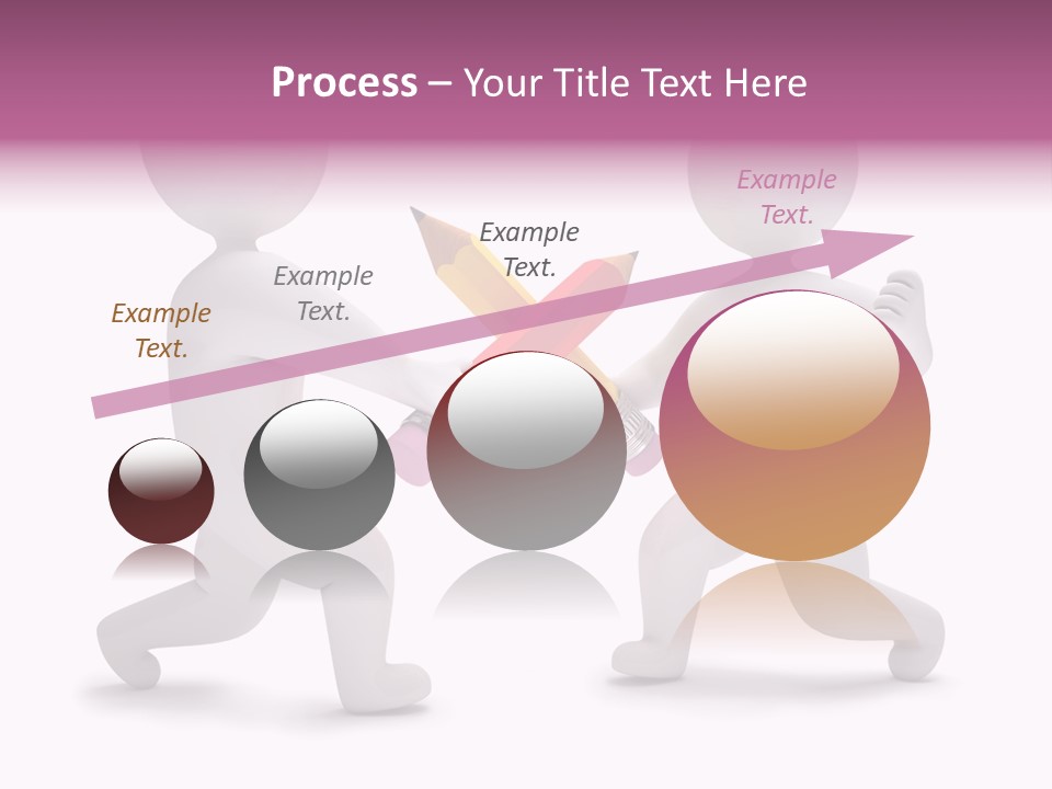 Eraser People Yellow PowerPoint Template