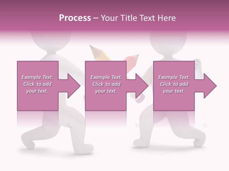 Eraser People Yellow PowerPoint Template