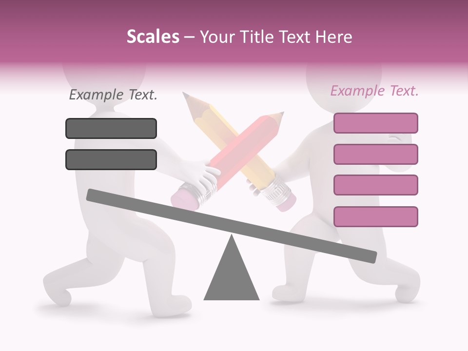 Eraser People Yellow PowerPoint Template