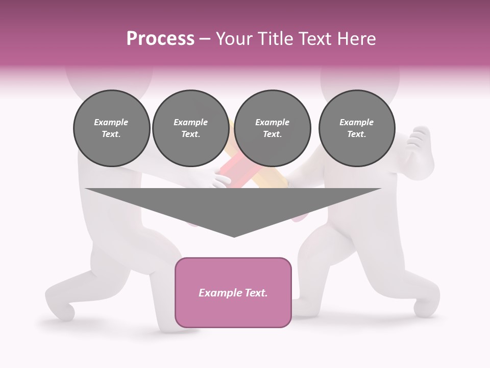 Eraser People Yellow PowerPoint Template