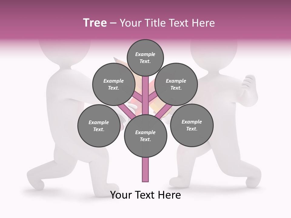 Eraser People Yellow PowerPoint Template