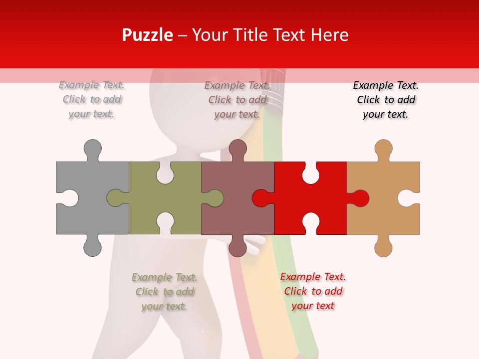 Cartoon Wood Pencil PowerPoint Template