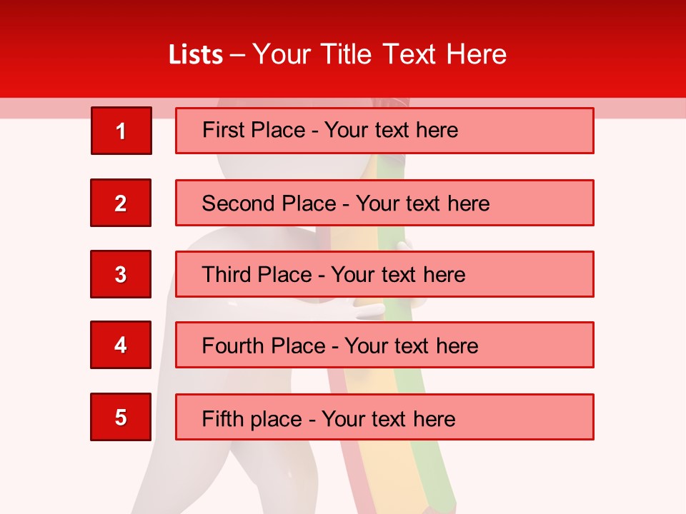 Cartoon Wood Pencil PowerPoint Template