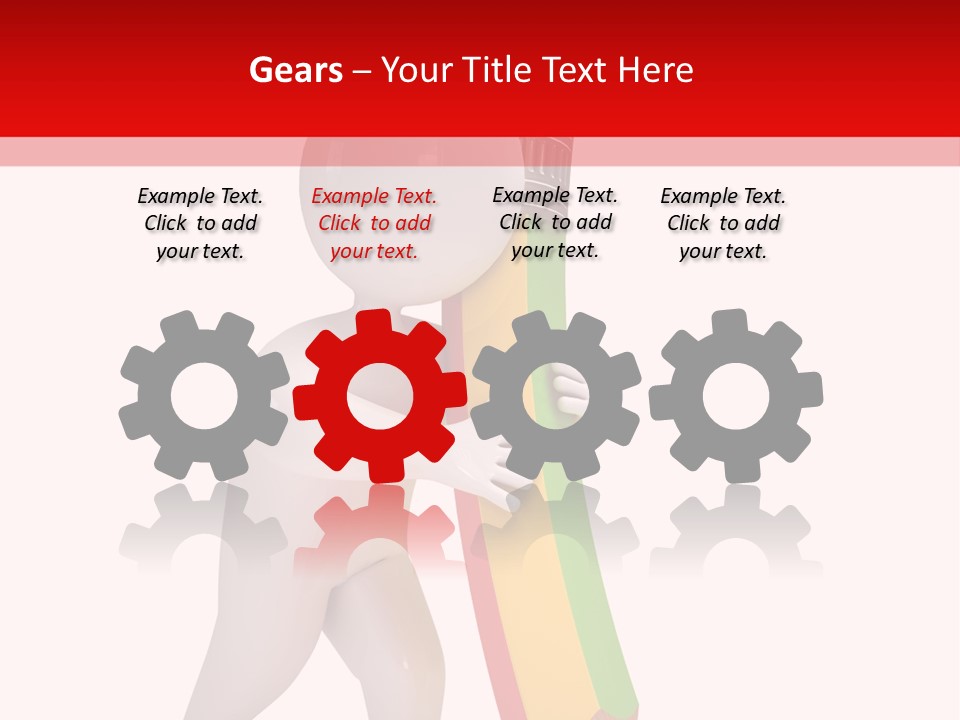 Cartoon Wood Pencil PowerPoint Template