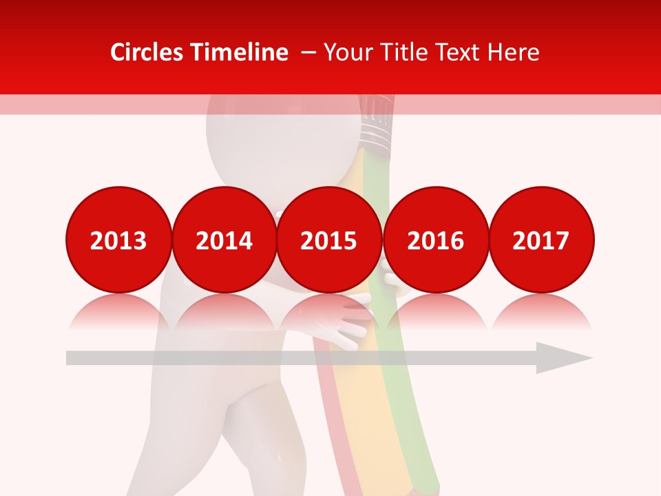 Cartoon Wood Pencil PowerPoint Template