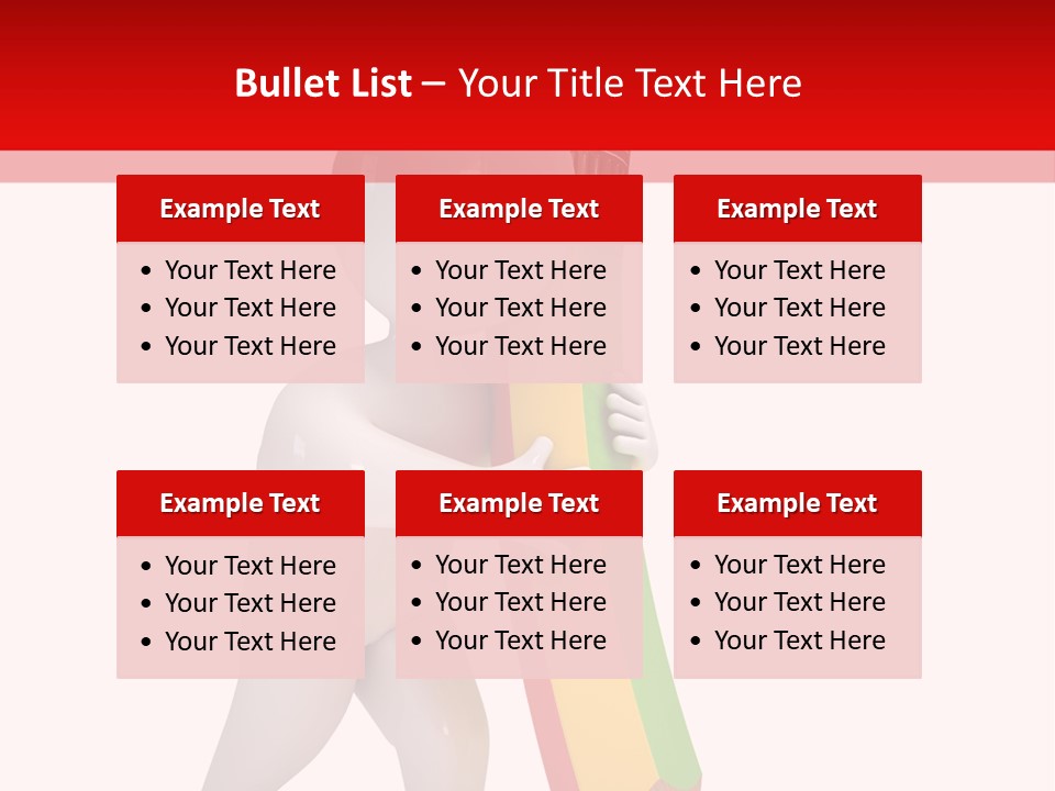 Cartoon Wood Pencil PowerPoint Template