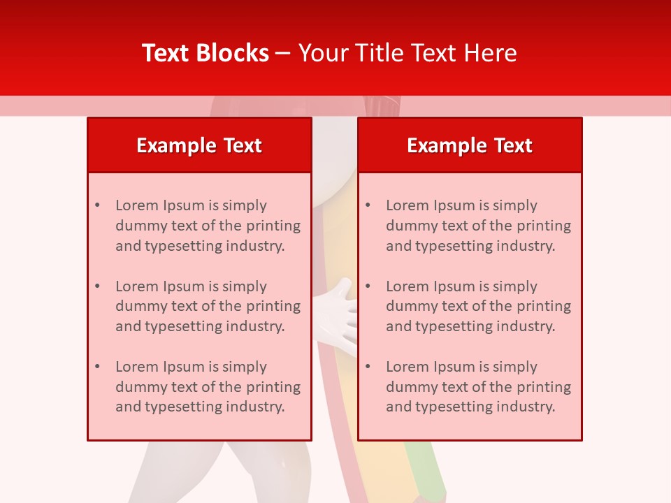 Cartoon Wood Pencil PowerPoint Template