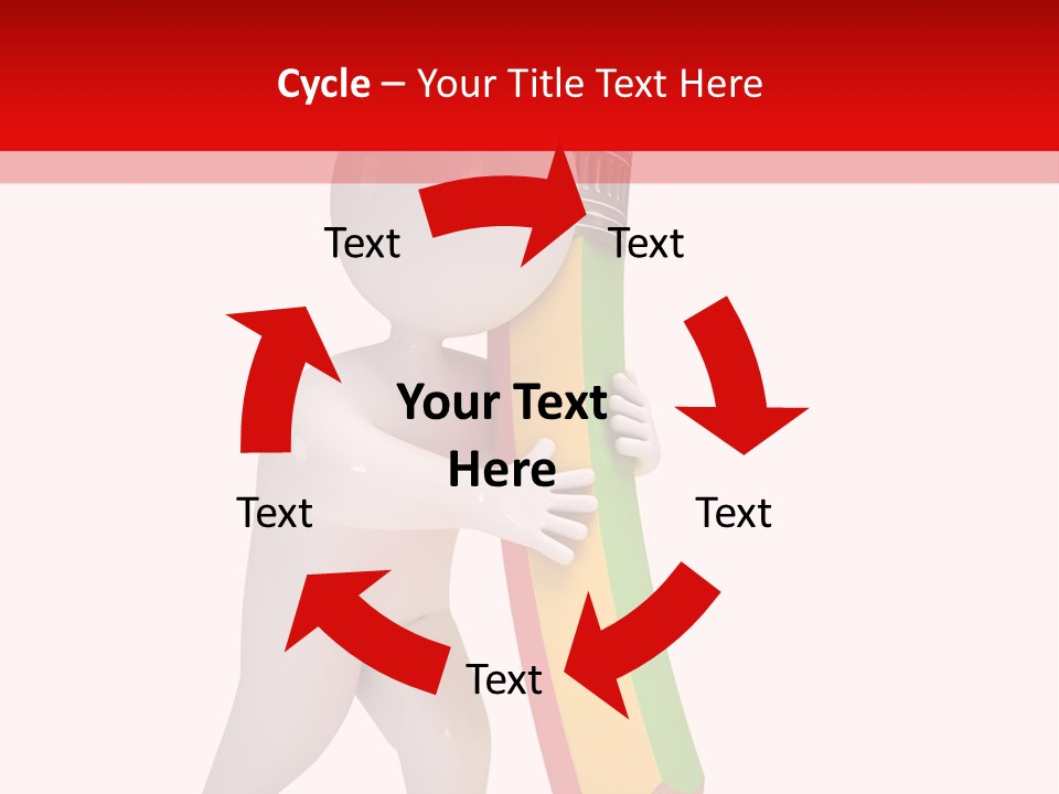 Cartoon Wood Pencil PowerPoint Template