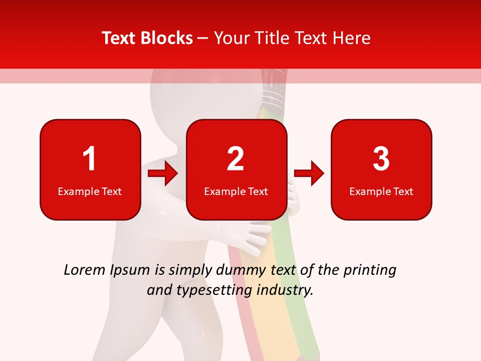 Cartoon Wood Pencil PowerPoint Template