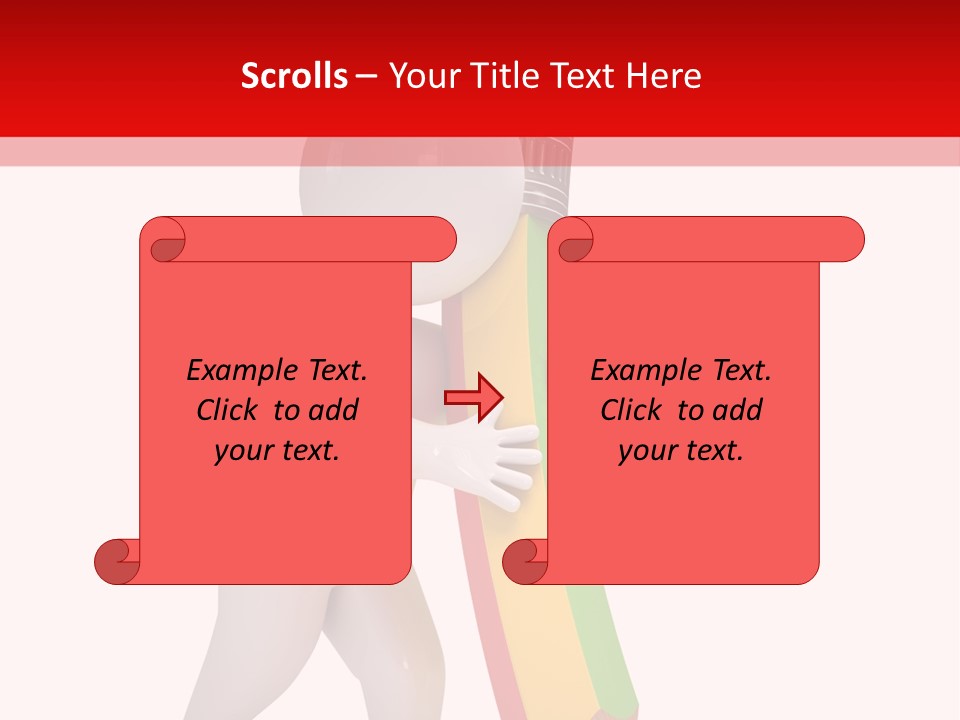 Cartoon Wood Pencil PowerPoint Template