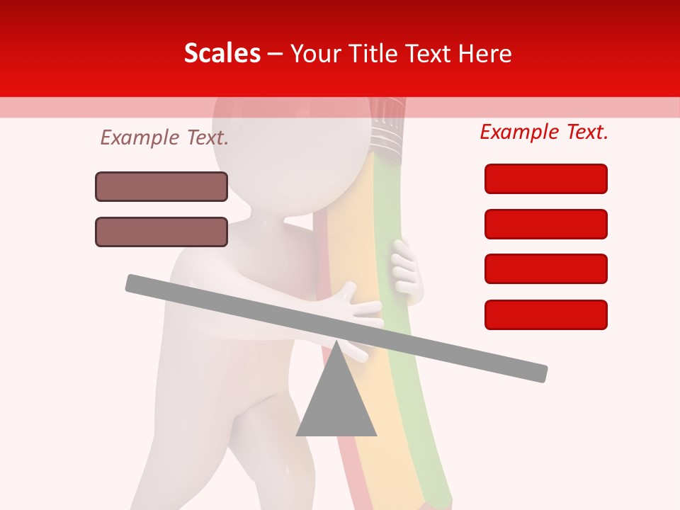 Cartoon Wood Pencil PowerPoint Template