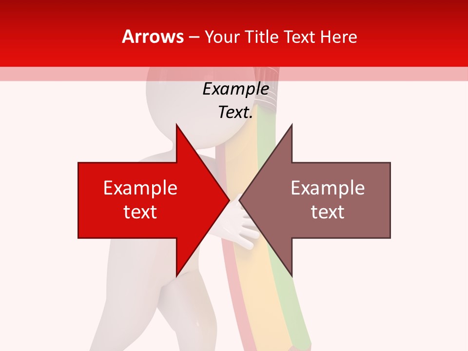 Cartoon Wood Pencil PowerPoint Template