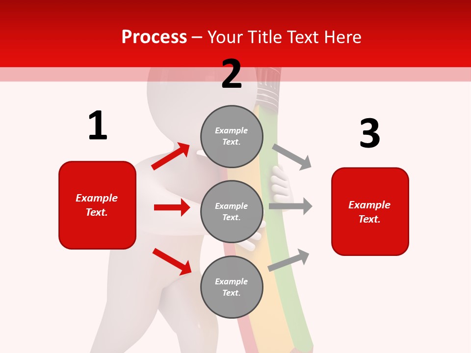 Cartoon Wood Pencil PowerPoint Template
