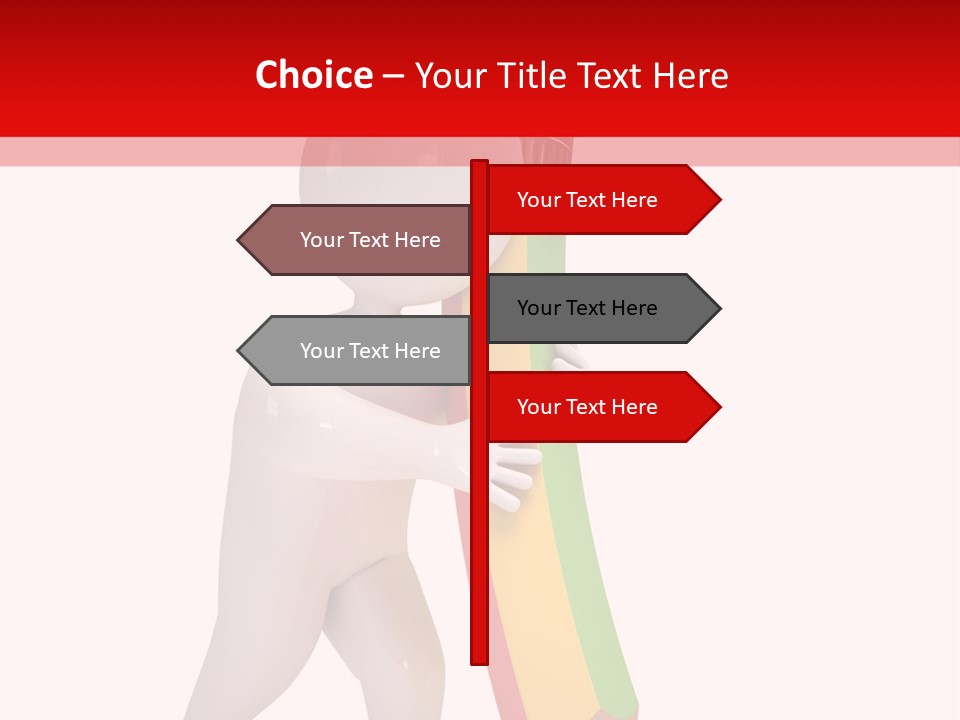 Cartoon Wood Pencil PowerPoint Template