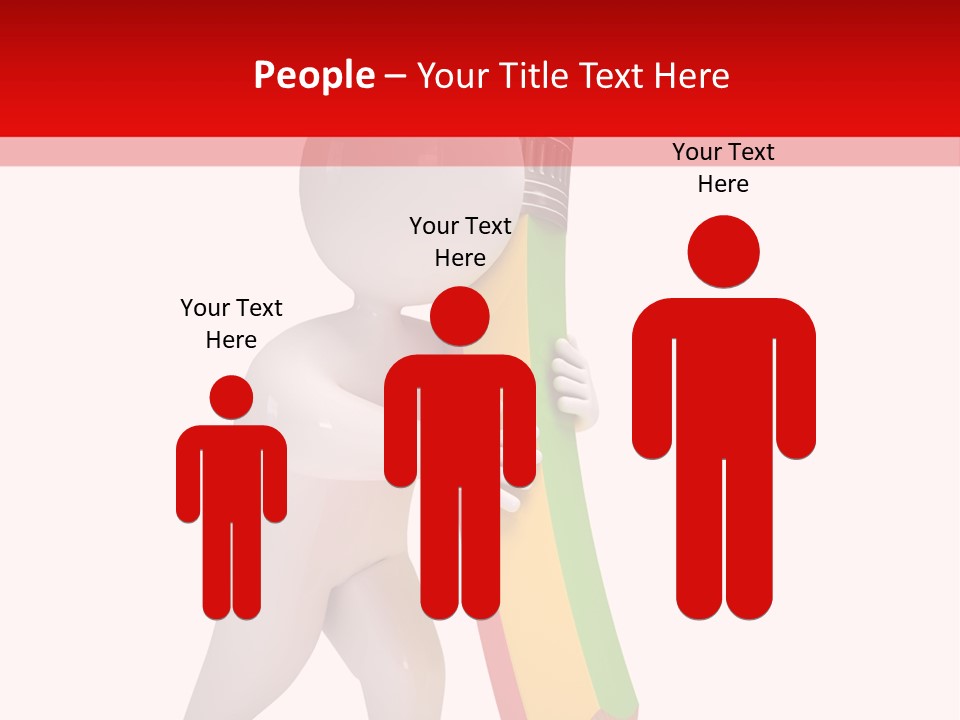 Cartoon Wood Pencil PowerPoint Template