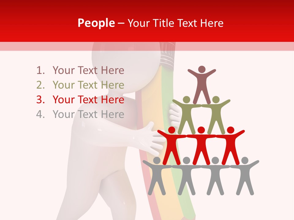 Cartoon Wood Pencil PowerPoint Template