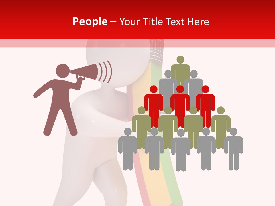 Cartoon Wood Pencil PowerPoint Template