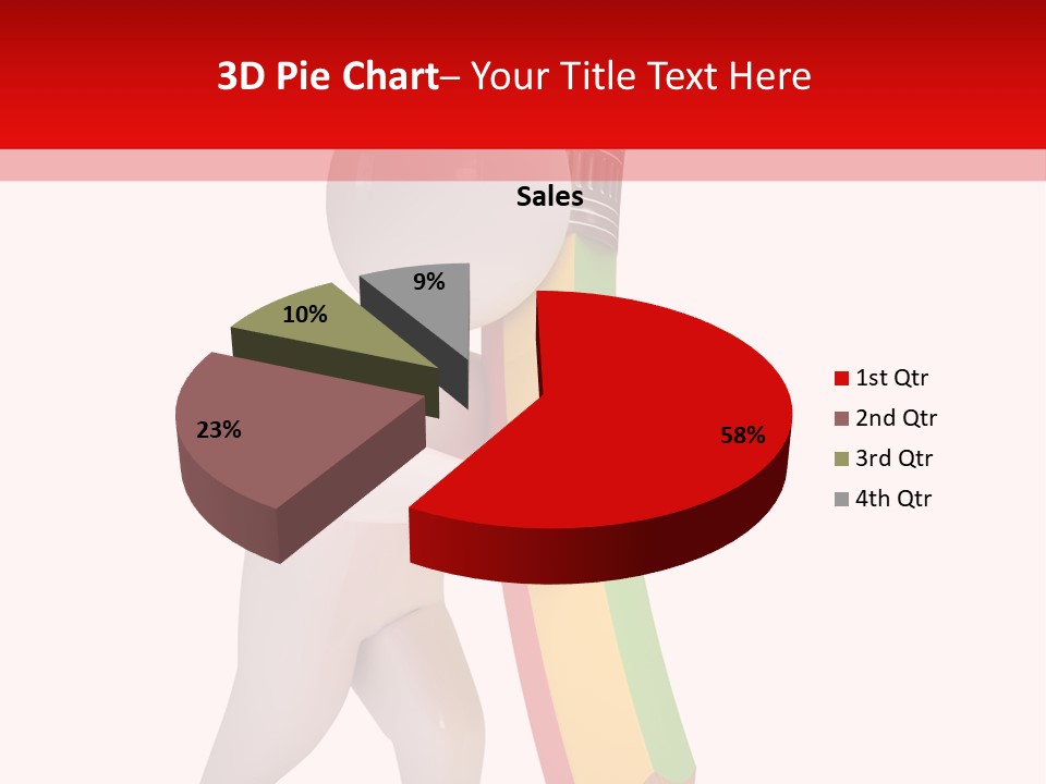 Cartoon Wood Pencil PowerPoint Template