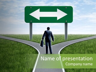 Job Choice Green PowerPoint Template