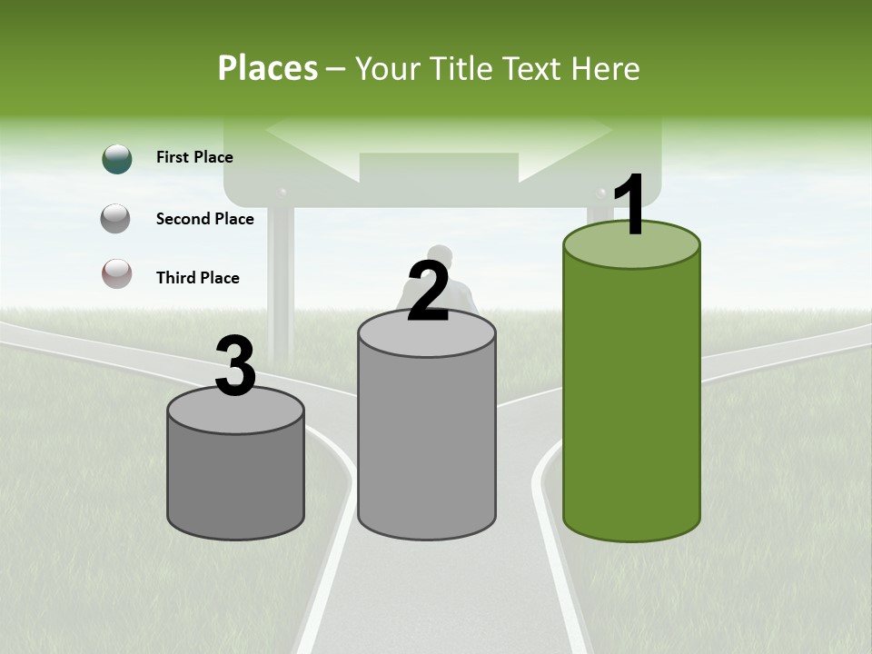 Job Choice Green PowerPoint Template