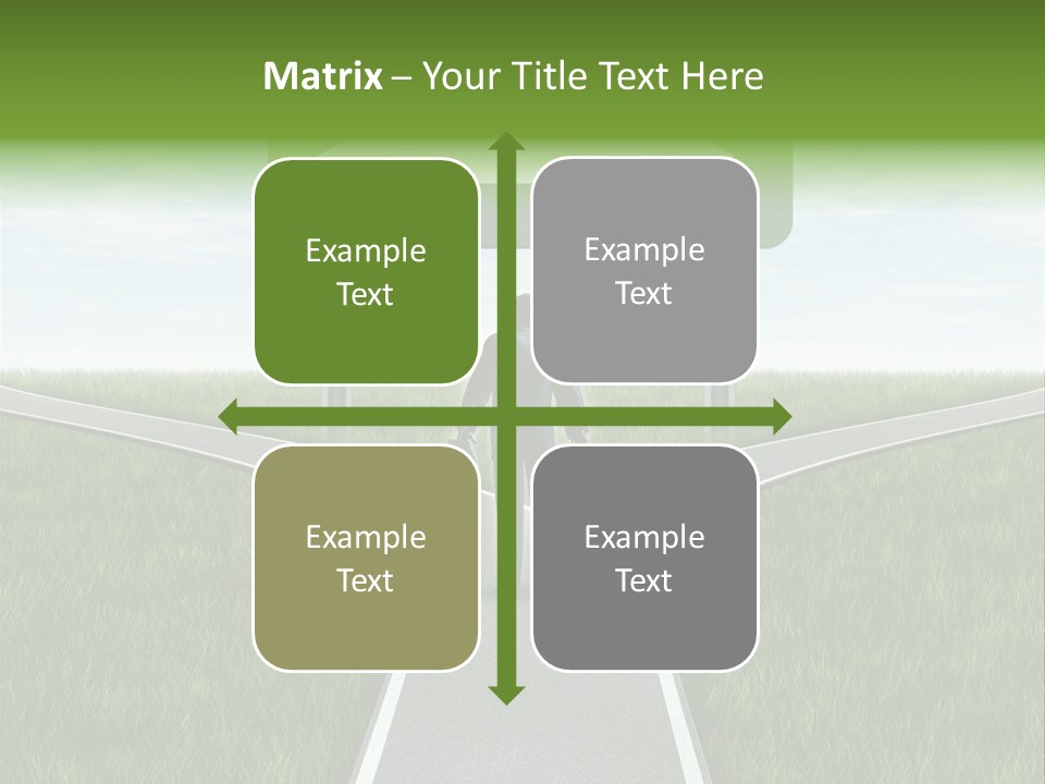 Job Choice Green PowerPoint Template