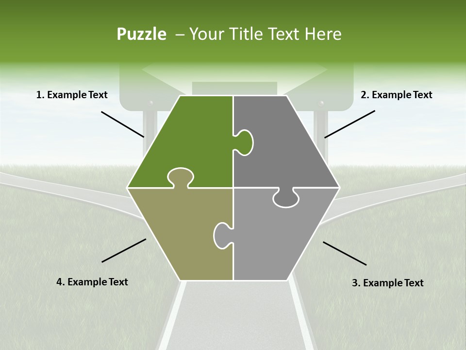 Job Choice Green PowerPoint Template