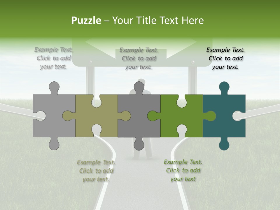 Job Choice Green PowerPoint Template