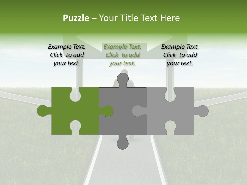 Job Choice Green PowerPoint Template