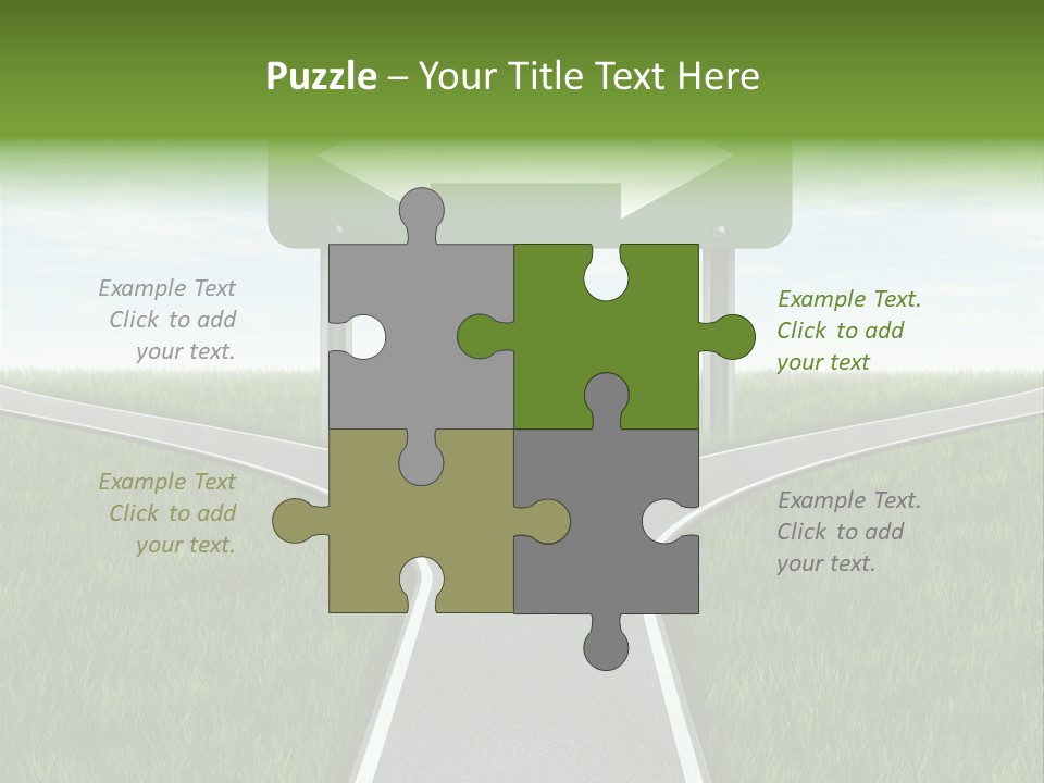 Job Choice Green PowerPoint Template