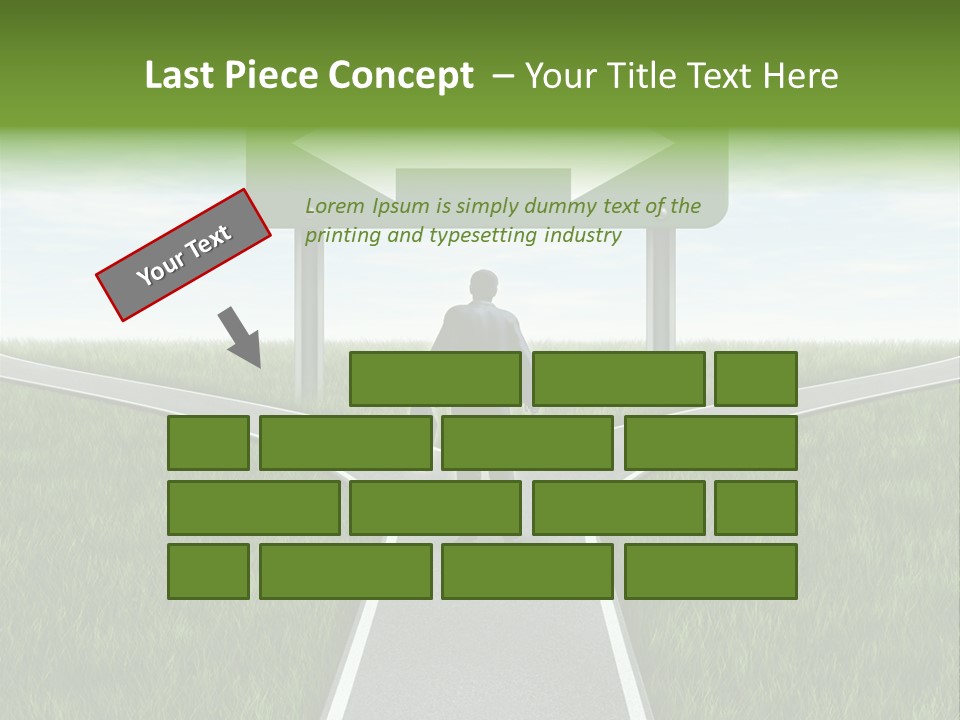 Job Choice Green PowerPoint Template