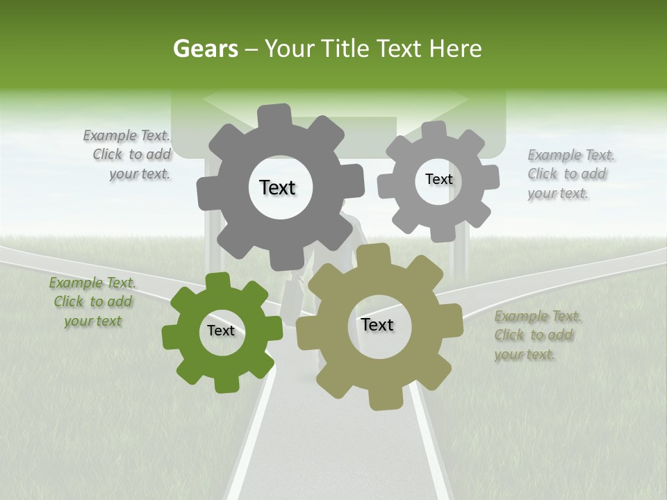 Job Choice Green PowerPoint Template