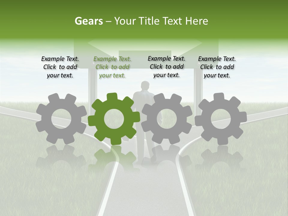 Job Choice Green PowerPoint Template