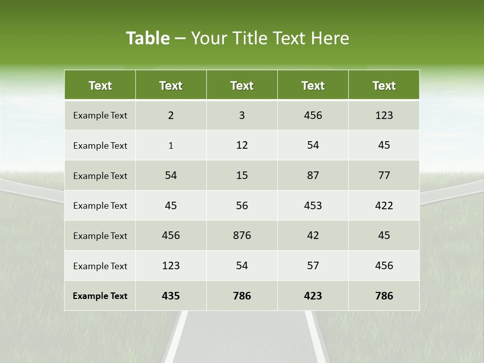 Job Choice Green PowerPoint Template