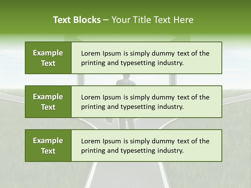 Job Choice Green PowerPoint Template
