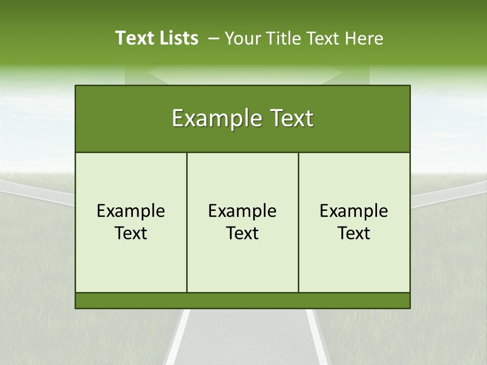 Job Choice Green PowerPoint Template