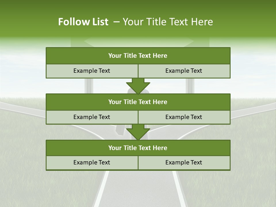 Job Choice Green PowerPoint Template