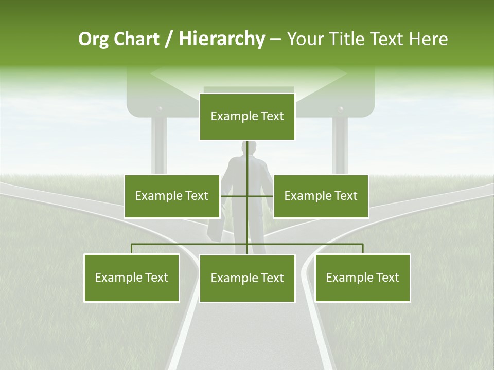 Job Choice Green PowerPoint Template