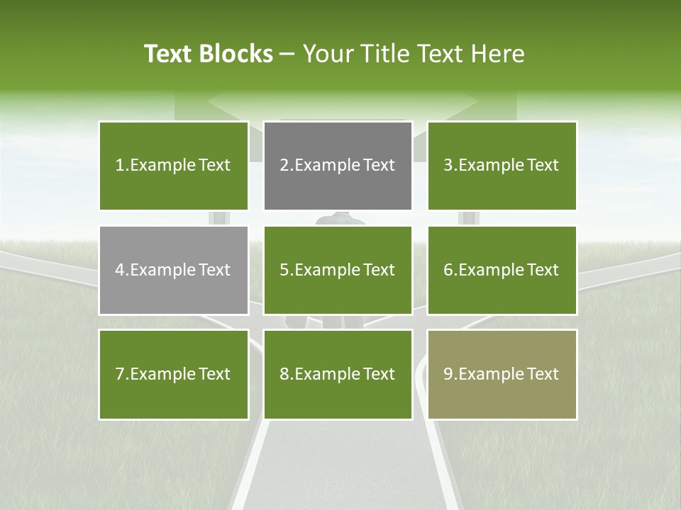 Job Choice Green PowerPoint Template