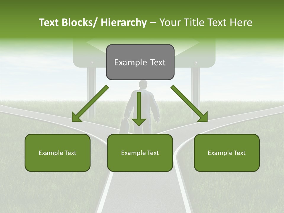 Job Choice Green PowerPoint Template