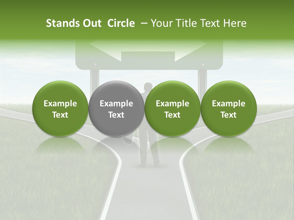 Job Choice Green PowerPoint Template