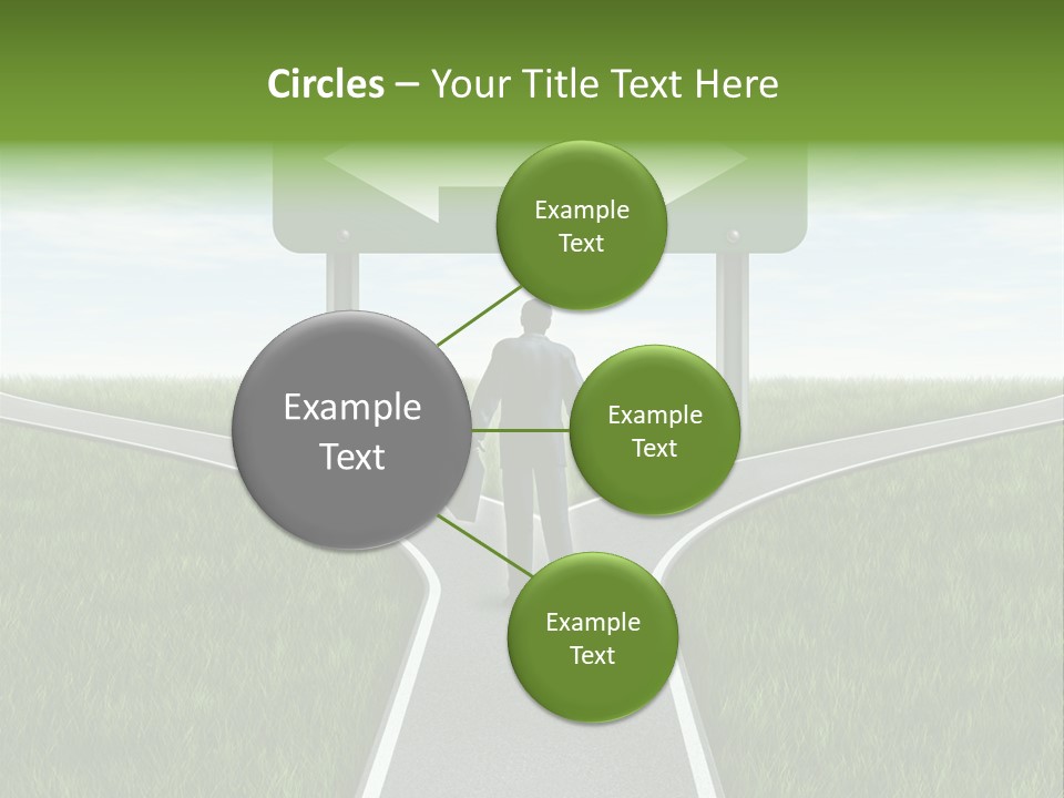 Job Choice Green PowerPoint Template