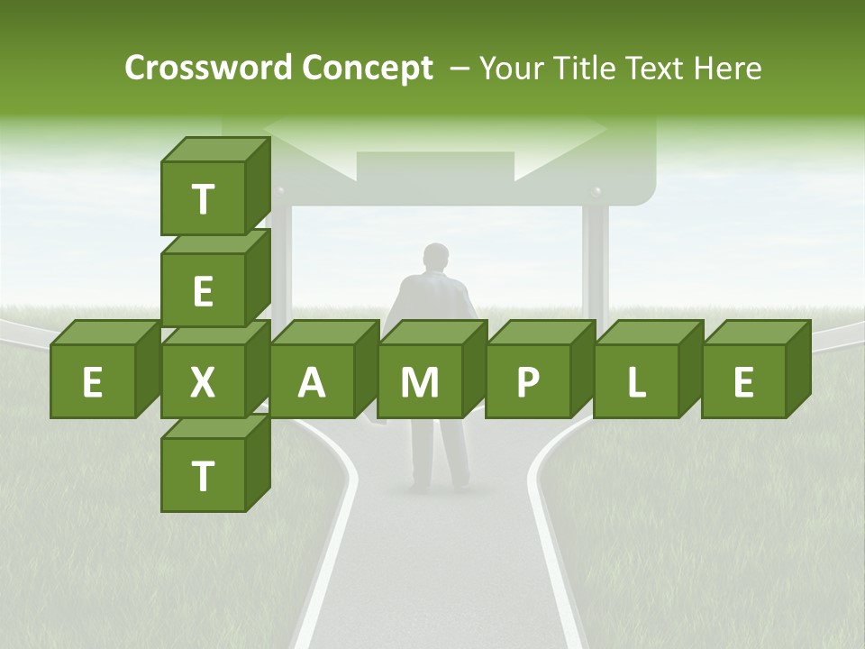 Job Choice Green PowerPoint Template