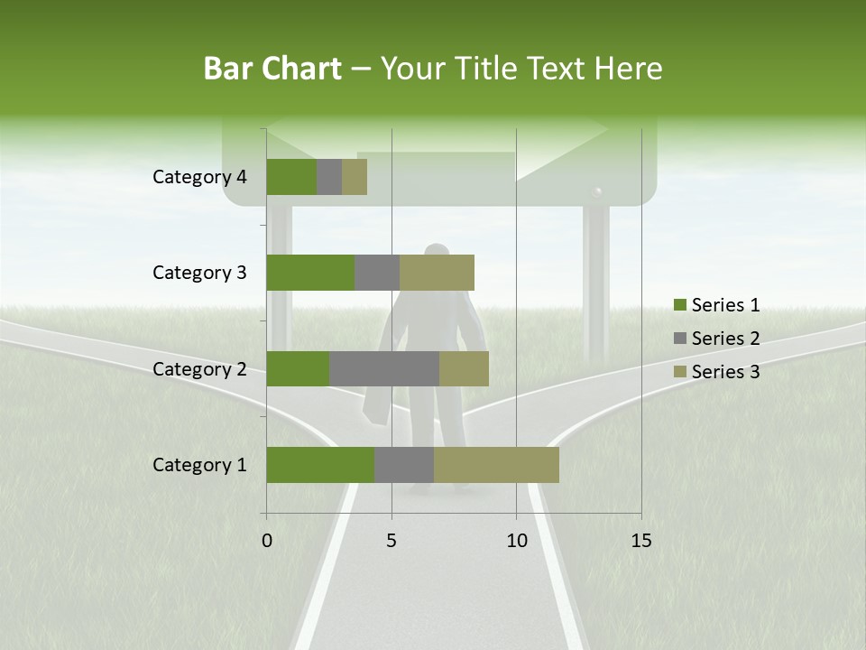 Job Choice Green PowerPoint Template