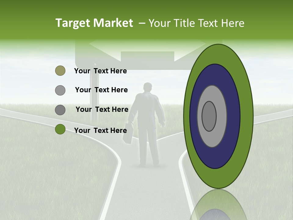 Job Choice Green PowerPoint Template