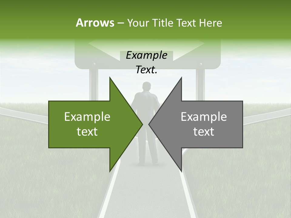 Job Choice Green PowerPoint Template