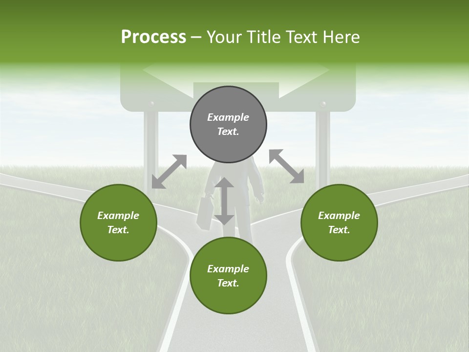Job Choice Green PowerPoint Template