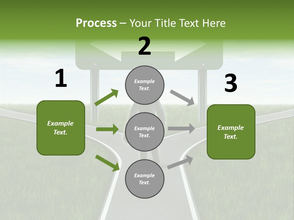 Job Choice Green PowerPoint Template