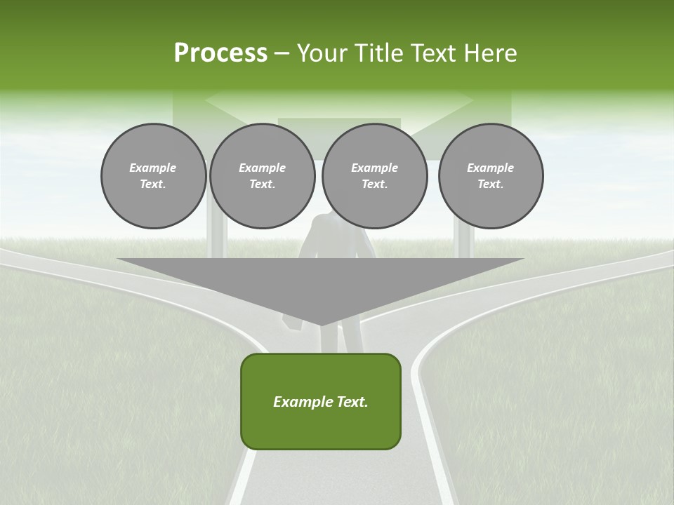 Job Choice Green PowerPoint Template