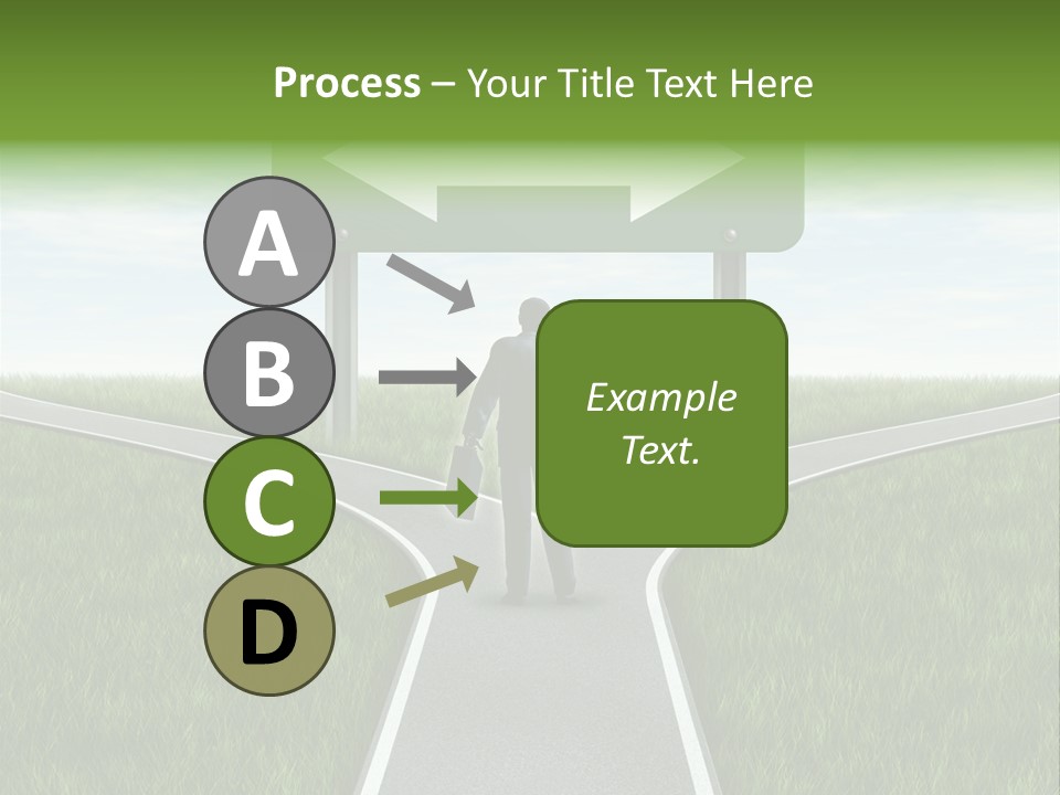 Job Choice Green PowerPoint Template