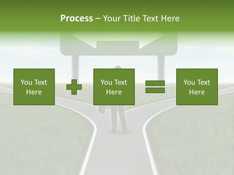 Job Choice Green PowerPoint Template